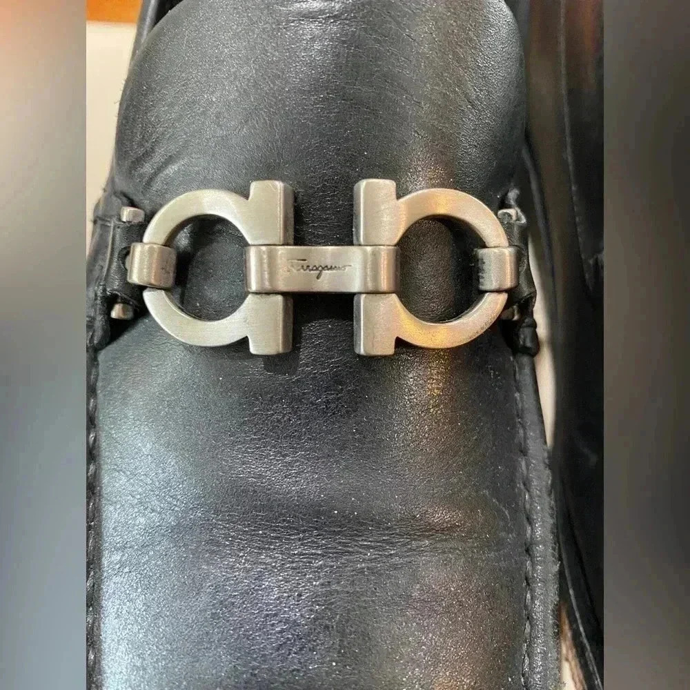 Ferragamo Mens Loafers Sz 7.5 - Picture 5 of 9